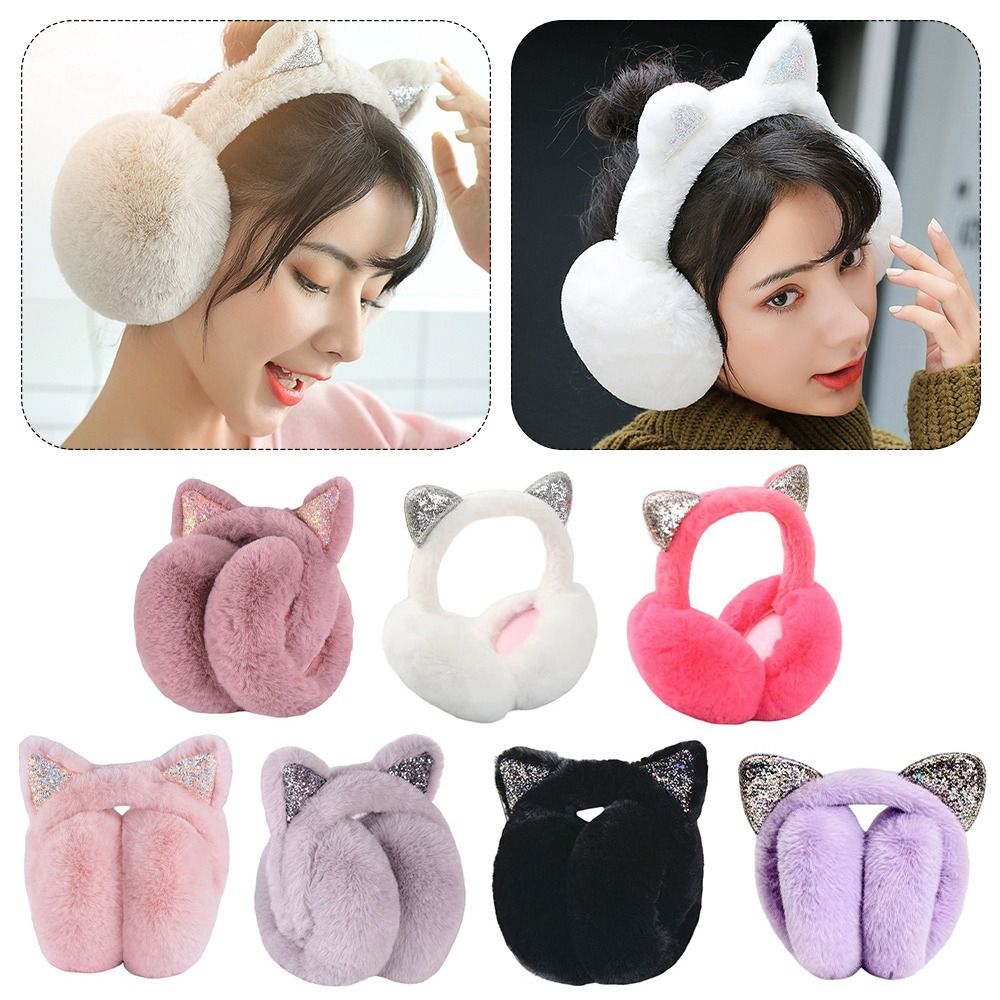 Earmuffs Foldable - 귀여운 토끼 디자인 동물 귀 덮개