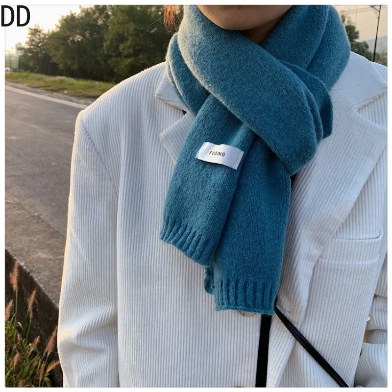 간단한 세련된 솔리드 소프트 스카프 가을 겨울 남성 니 - Wool Scarf Men 리뷰 및 가격