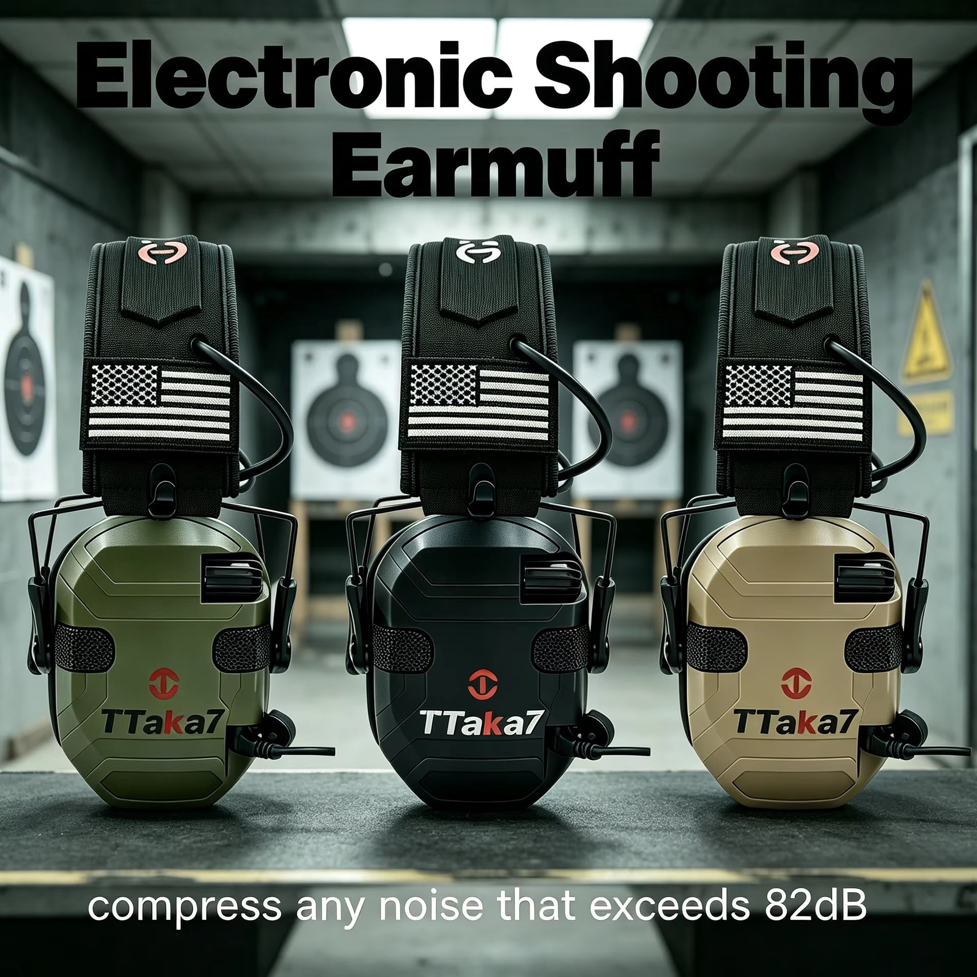 신형 전술 전자 사격용 접이식 귀마개 케이스 소음 방지 - Earmuffs Foldable 리뷰 및 가격