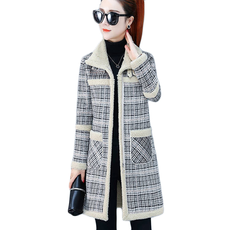 여성용 양모 모직 코트, 두꺼운 플러스 벨벳 따뜻한 코 - Wool Coat Peacoat 리뷰 및 가격