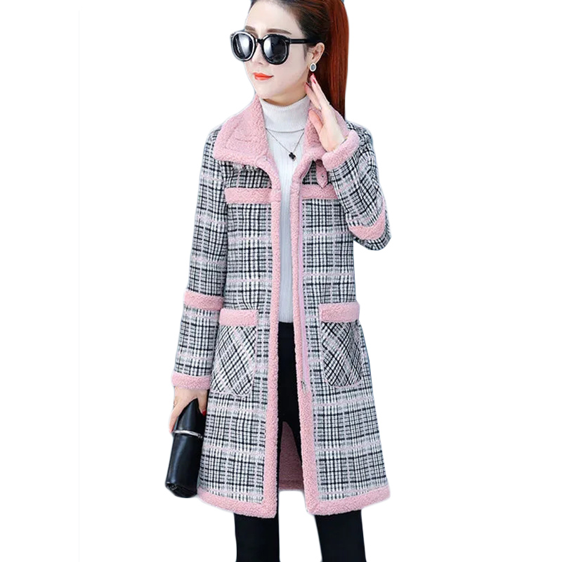 여성용 양모 모직 코트, 두꺼운 플러스 벨벳 따뜻한 코 - Wool Coat Peacoat 리뷰 및 가격