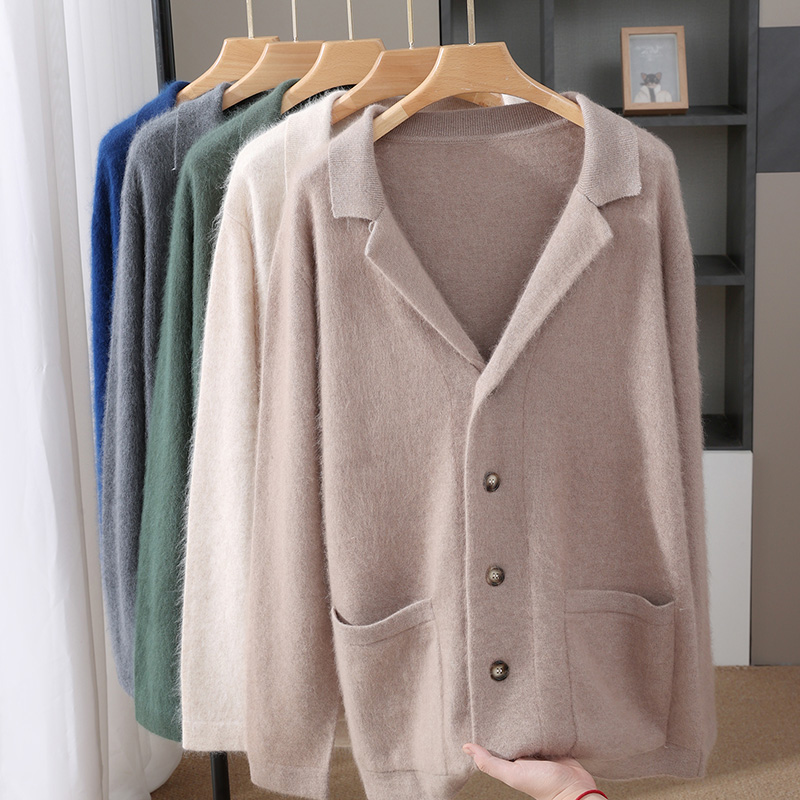 신상 밍크 울 가디건 남성용 패딩 스웨터 코트 비즈니스 - Wool Coat Peacoat 리뷰 및 가격