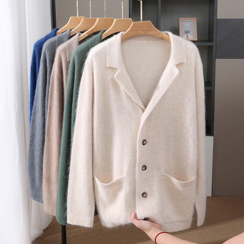 신상 밍크 울 가디건 남성용 패딩 스웨터 코트 비즈니스 - Wool Coat Peacoat 리뷰 및 가격