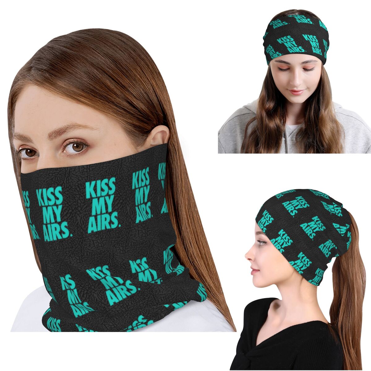 Kiss My Airs X Atmos 반다나 넥 게이터 - Knit Beanie Hat Warm 리뷰 및 가격
