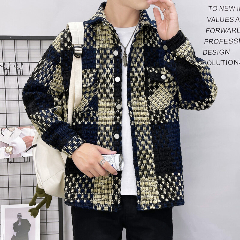 2025년 봄 신상품 남성용 두꺼운 체크 무늬 셔츠 재 - Flannel Shirt Lined 리뷰 및 가격
