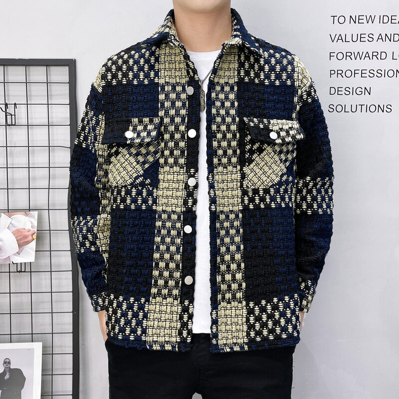 2025년 봄 신상품 남성용 두꺼운 체크 무늬 셔츠 재 - Flannel Shirt Lined 리뷰 및 가격