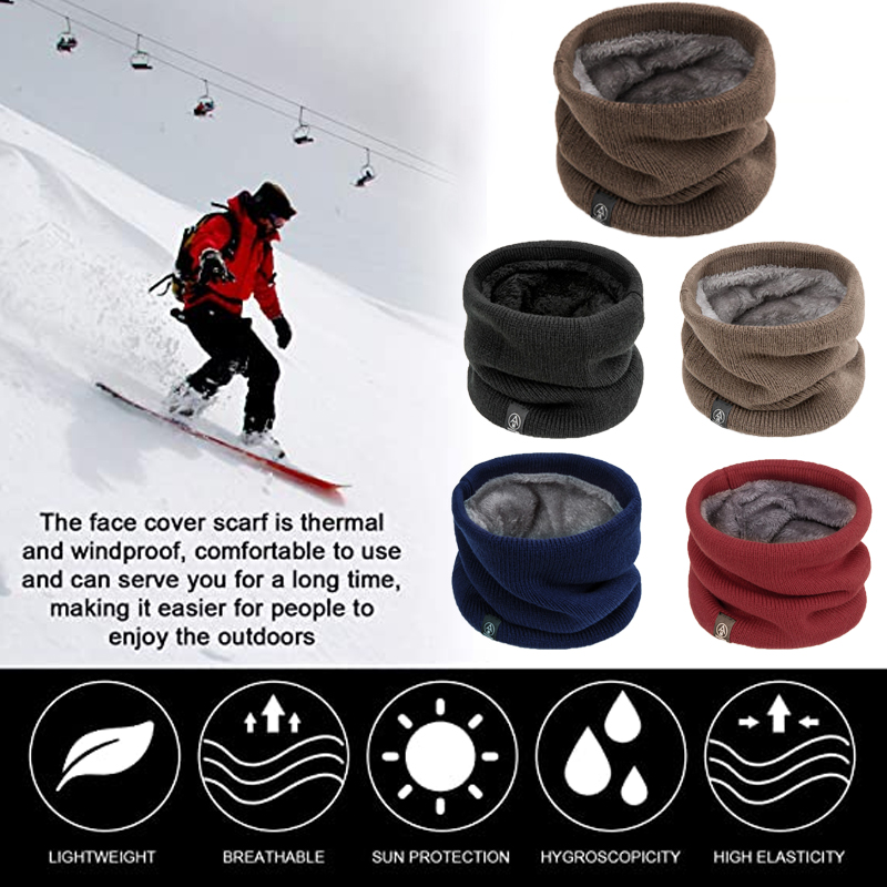 겨울용 넥워머 이중 레이어 두꺼운 리브 니트 플리스 안 - Neck Gaiter Fleece 리뷰 및 가격