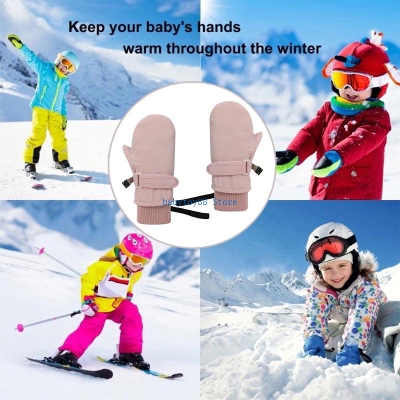 Y4UD 어린이 절연 눈 추운 날씨를 위한 끈이 있는  - Snow Glove Insulated 리뷰 및 가격