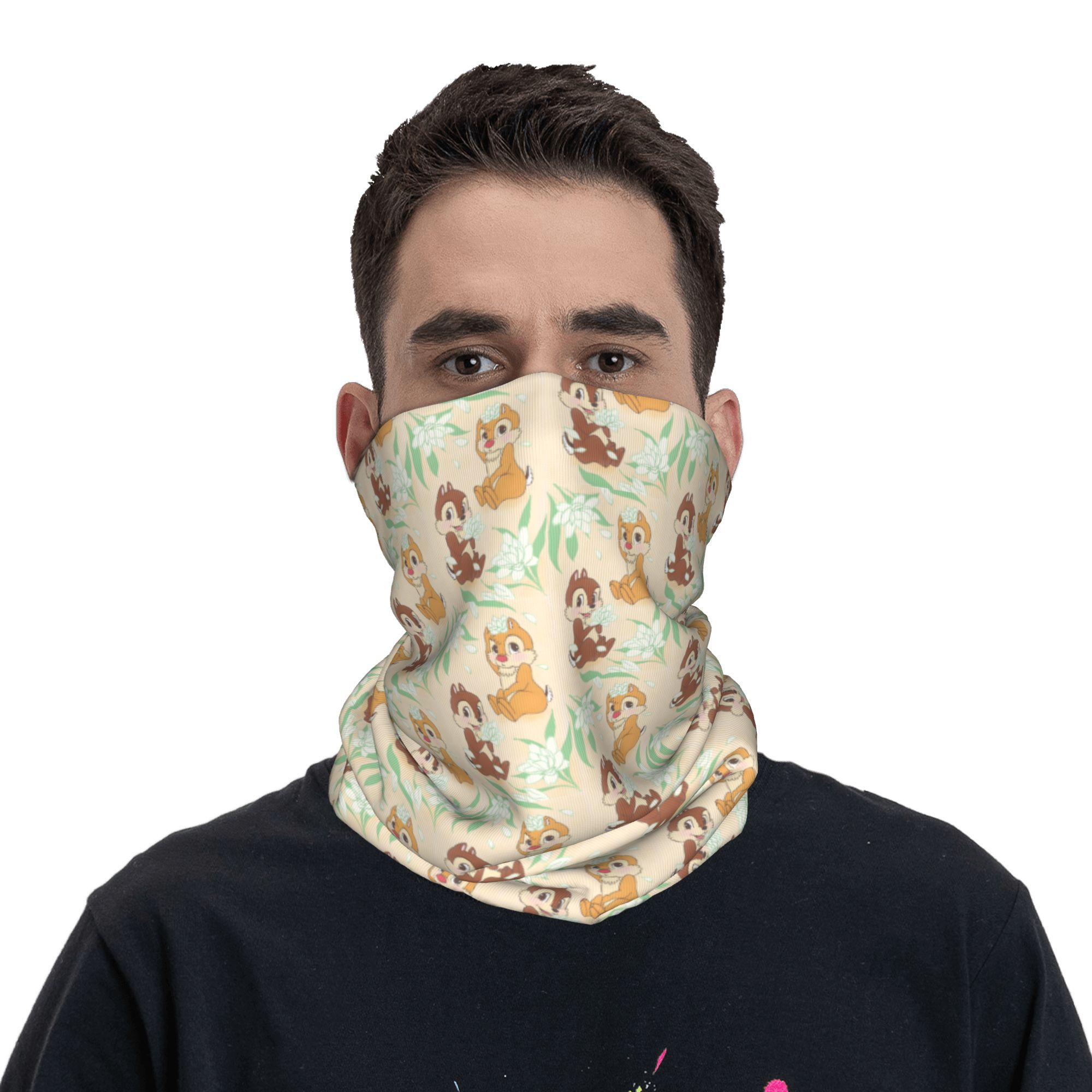 커스텀 귀여운 C-칩과 D-데일 반다나 넥워머 여성 남 - Neck Gaiter Fleece 리뷰 및 가격