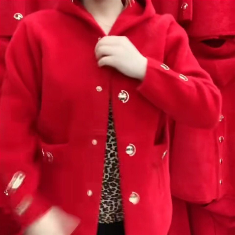 중년 노인 어머니 모조 밍크 벨벳 코트, 가을 겨울 두 - Wool Coat Peacoat 리뷰 및 가격