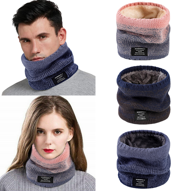 겨울 여성 남성 니트 그라디언트 헤드 스카프 목 스카프 - Wool Scarf Men 리뷰 및 가격
