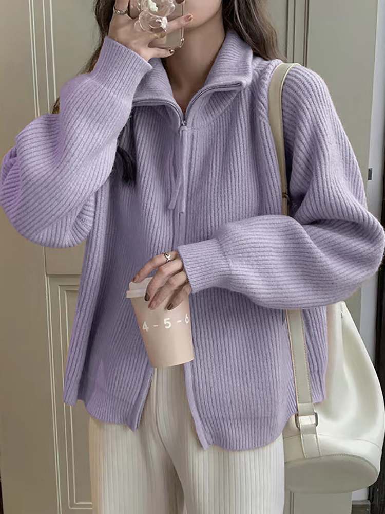 가을 겨울 여성 패션 니트웨어 카디건 2026 지퍼 스 - Wool Coat Peacoat 리뷰 및 가격