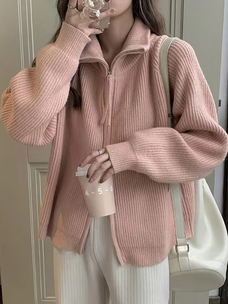 가을 겨울 여성 패션 니트웨어 카디건 2026 지퍼 스 - Wool Coat Peacoat 리뷰 및 가격